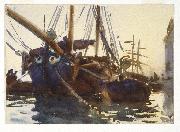John Singer Sargent Venetian Boats oil painting reproduction